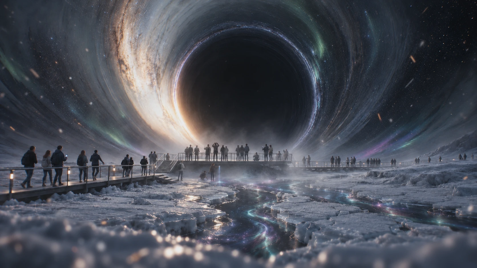 Engineers approaching the Realm engine