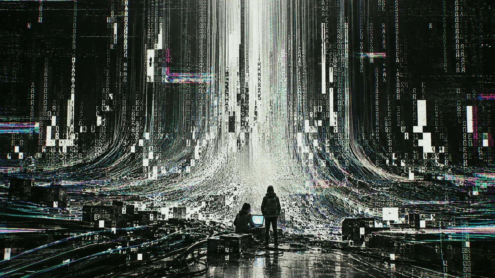 A cascading field of data and control signals